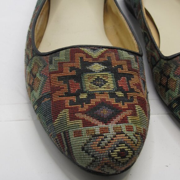Multi-color embroidered ballet flats- 8.5N - Picture 2 of 5